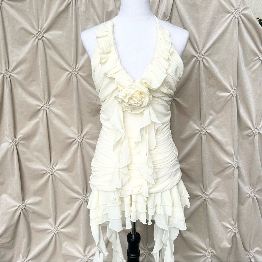 ❌SOLD❌ Fashion Nova Rosie Ruffle Mini Dress